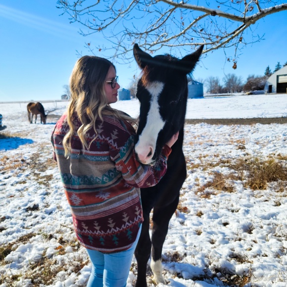 Red Wine Aztec Shacket - Picture 7 of 7